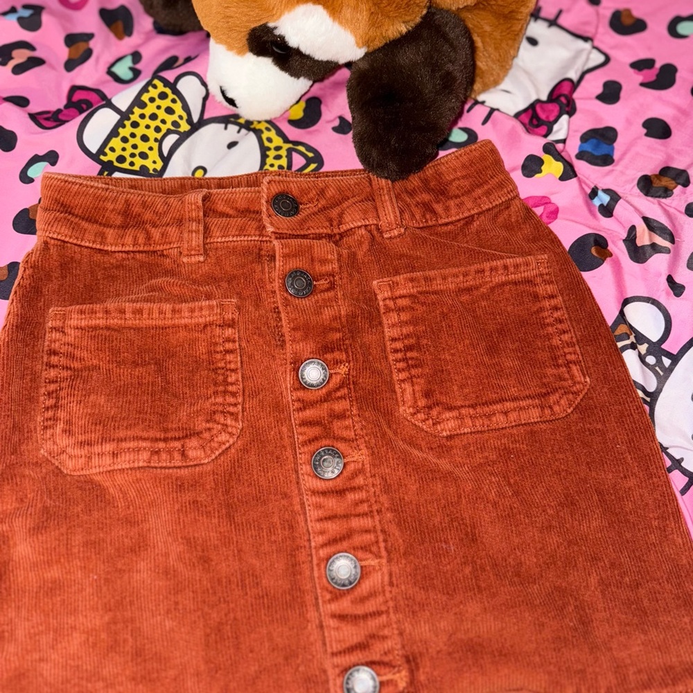 Cat & Jack Rust Corduroy Skirt